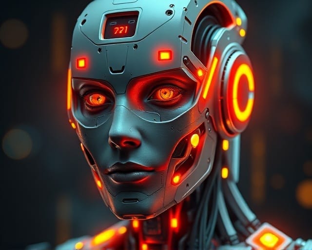 Hyperreal Android Portrait